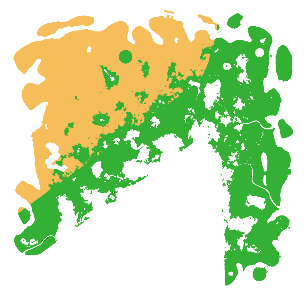 Biome Rust Map: Procedural Map, Size: 6000, Seed: 4171955