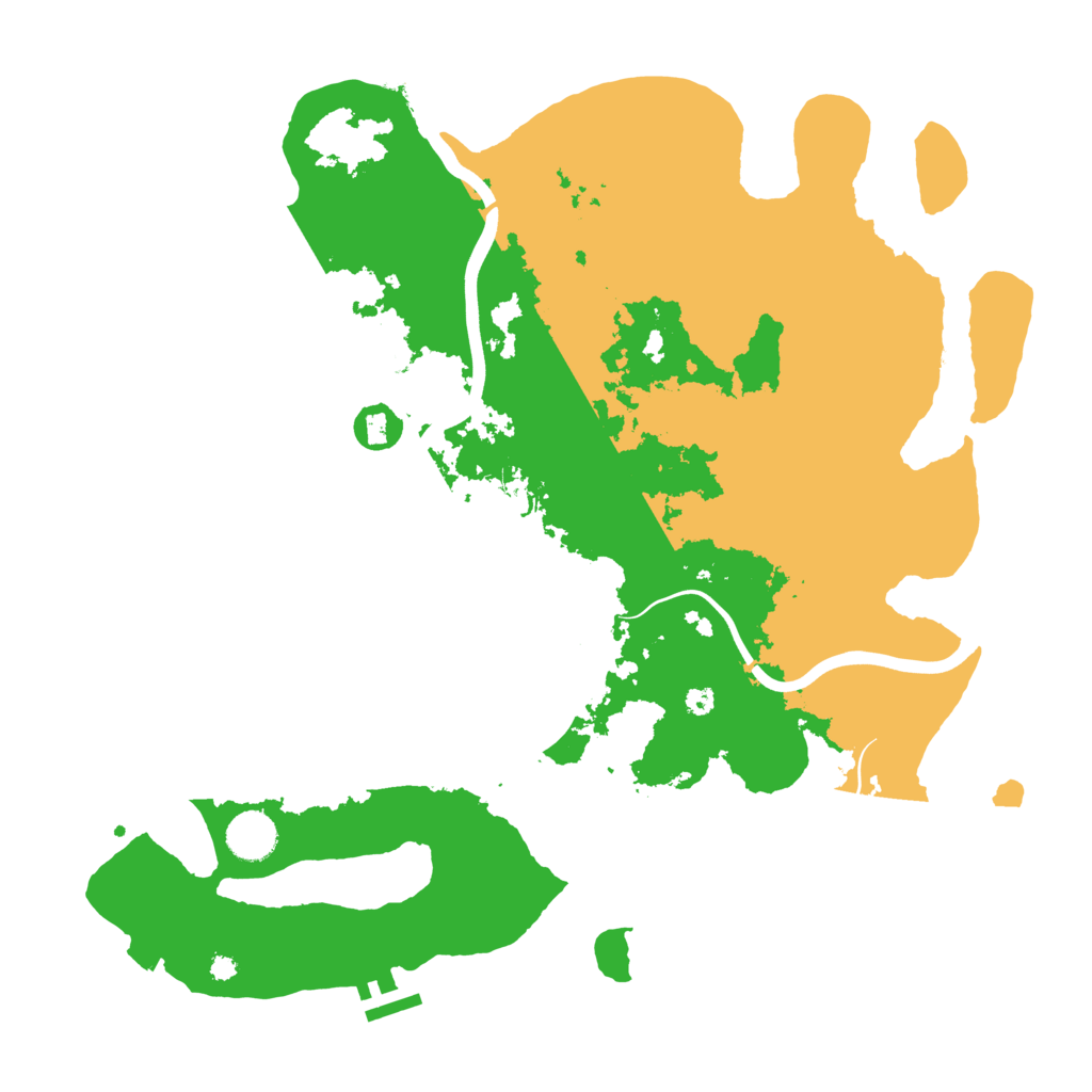 Biome Rust Map: Procedural Map, Size: 3850, Seed: 259818105