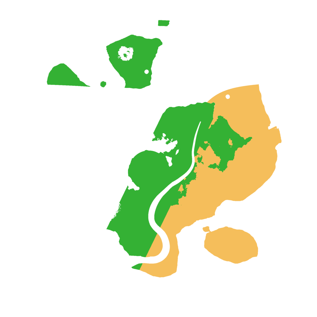 Biome Rust Map: Procedural Map, Size: 2150, Seed: 25000