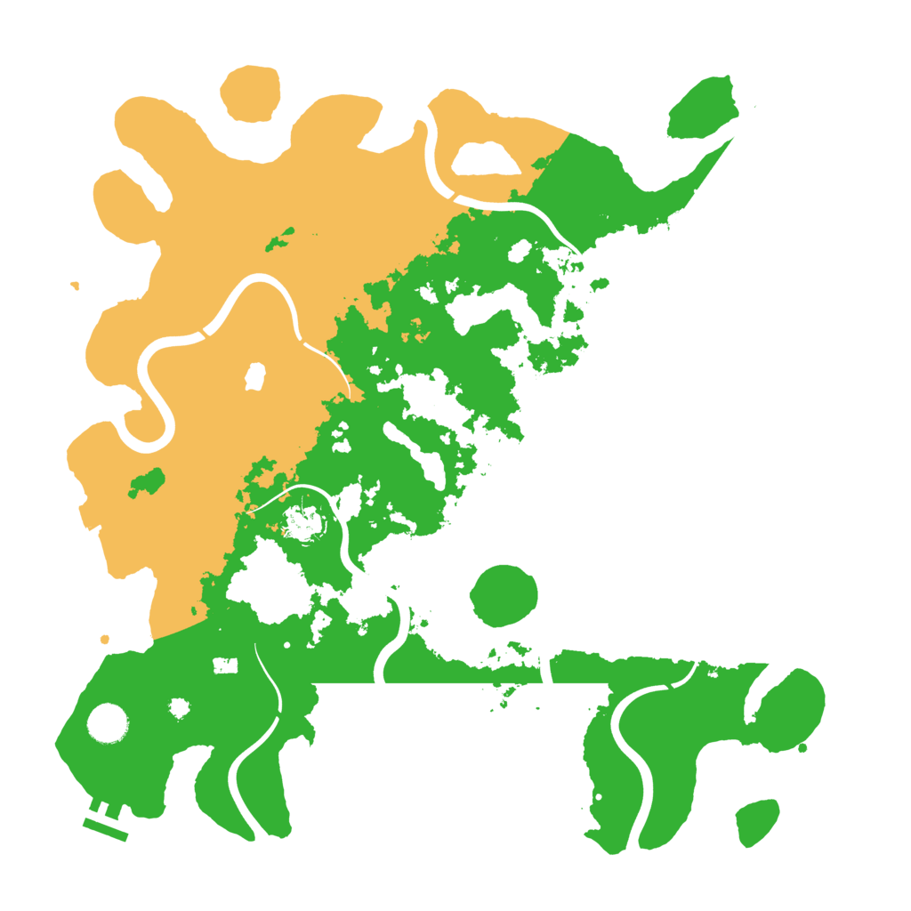 Biome Rust Map: Procedural Map, Size: 4000, Seed: 65489