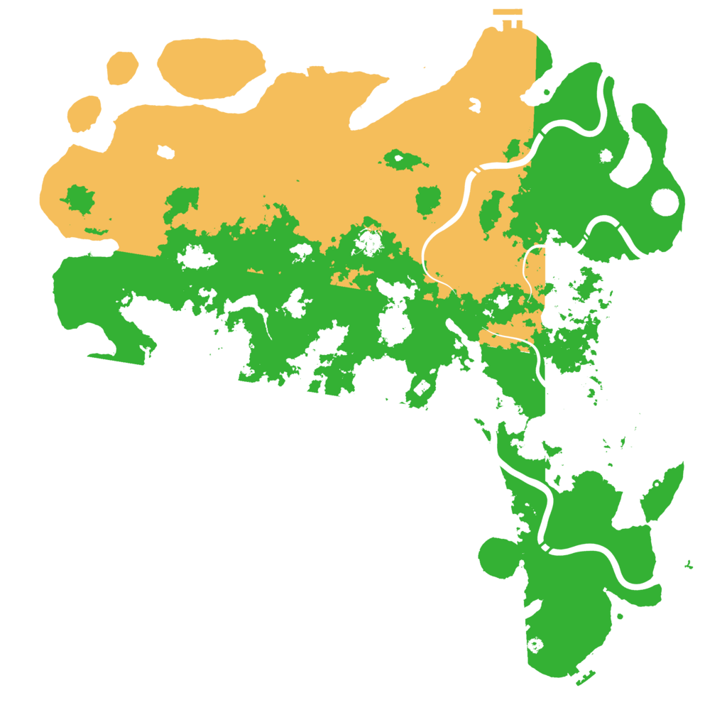 Biome Rust Map: Procedural Map, Size: 5000, Seed: 33487445