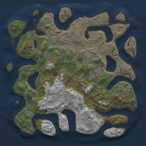 Thumbnail Rust Map: Procedural Map, Size: 4500, Seed: 4869, 19 Monuments