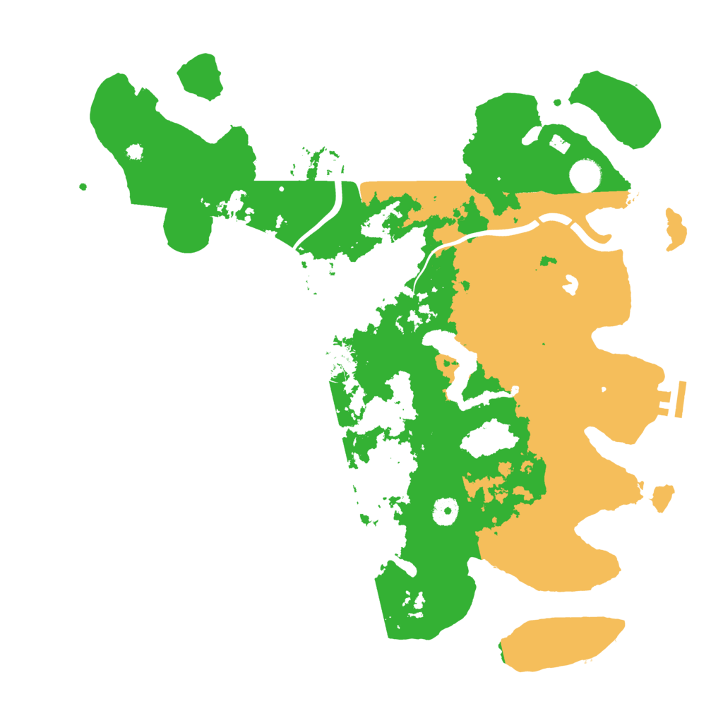 Biome Rust Map: Procedural Map, Size: 4000, Seed: 1231167890