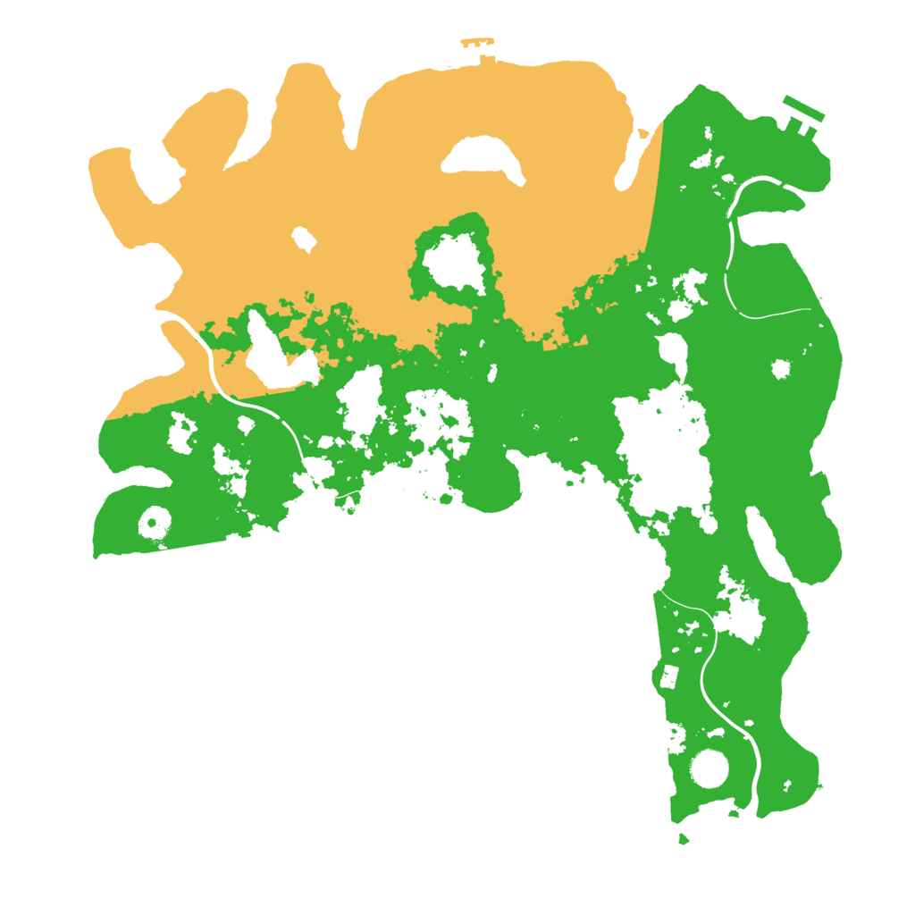 Biome Rust Map: Procedural Map, Size: 4200, Seed: 1148