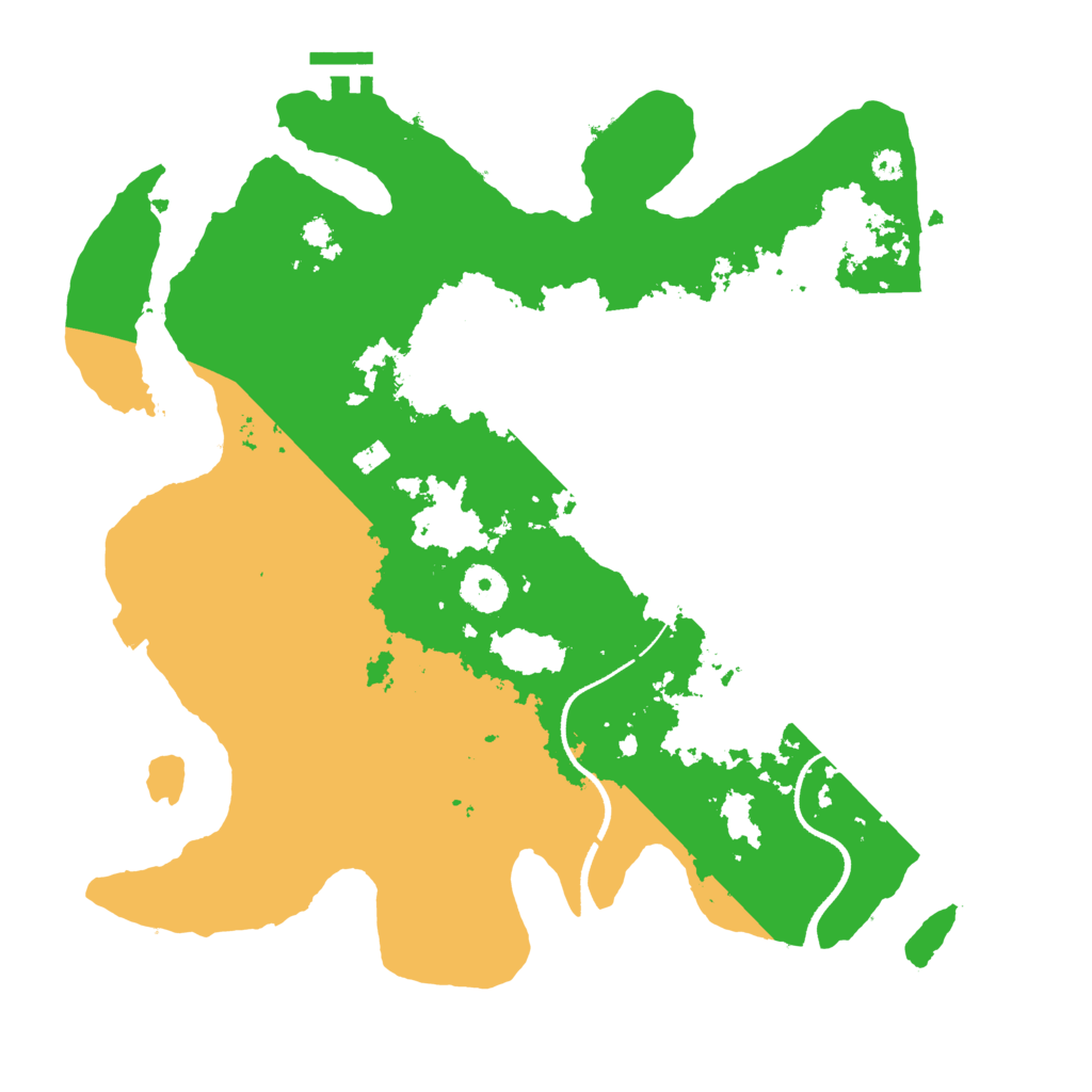 Biome Rust Map: Procedural Map, Size: 3500, Seed: 63388124