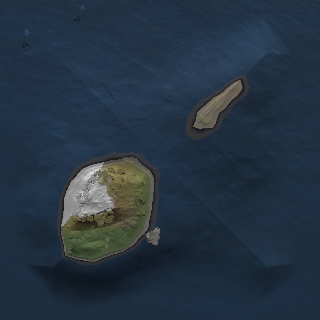 Rust Map: Procedural Map, Size: 1000, Seed: 4574564, 3 Monuments