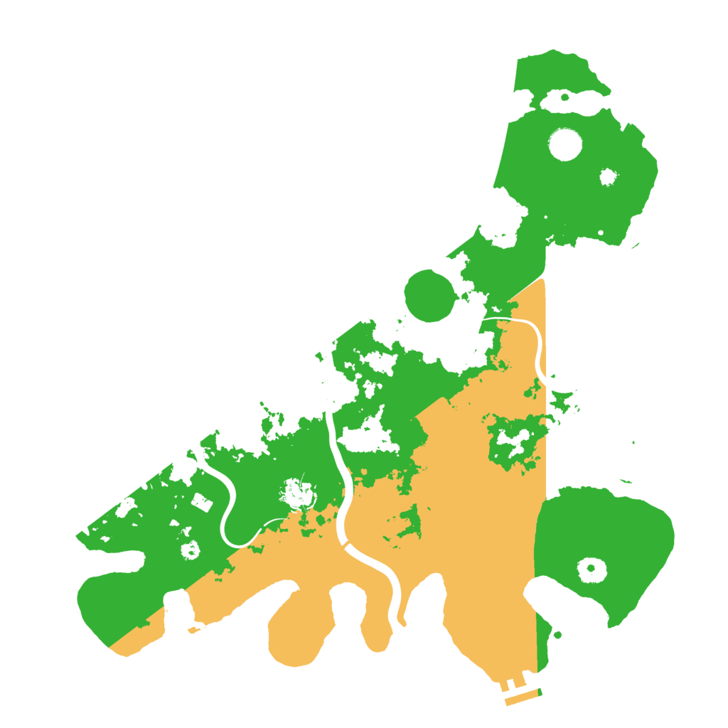 Biome Rust Map: Procedural Map, Size: 3900, Seed: 3301