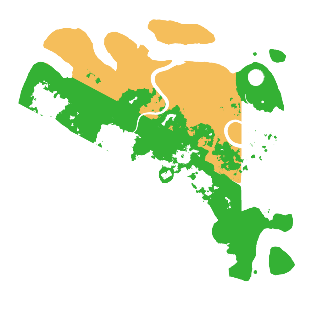 Biome Rust Map: Procedural Map, Size: 3500, Seed: 13321311