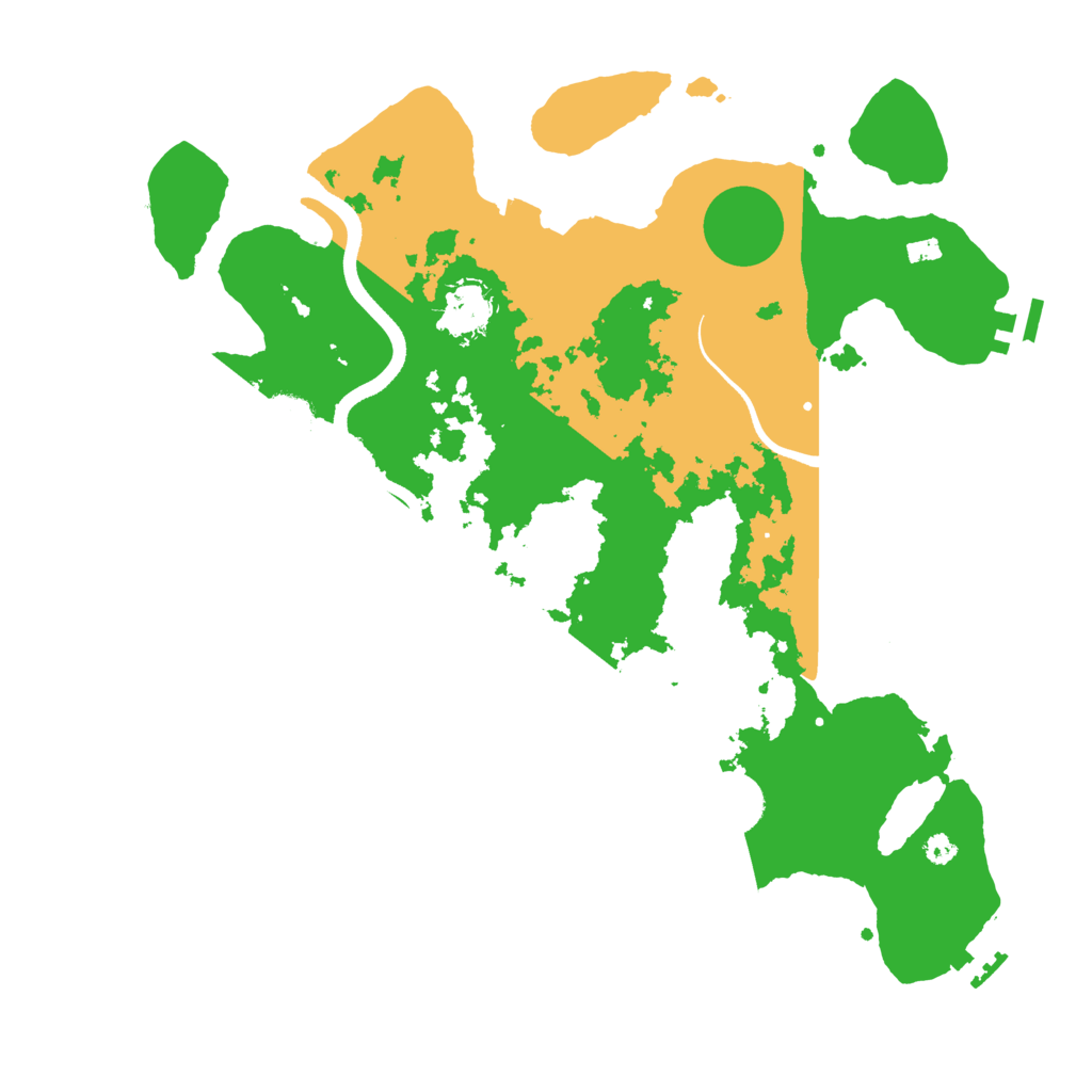 Biome Rust Map: Procedural Map, Size: 3600, Seed: 21112