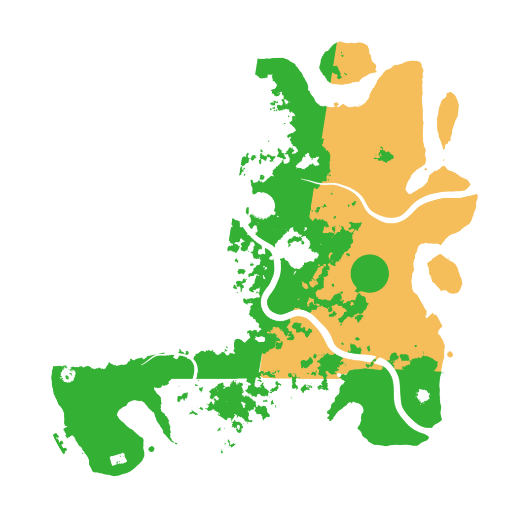Biome Rust Map: Procedural Map, Size: 3500, Seed: 571377170