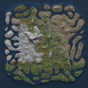 Thumbnail Rust Map: Procedural Map, Size: 6000, Seed: 224142909, 19 Monuments