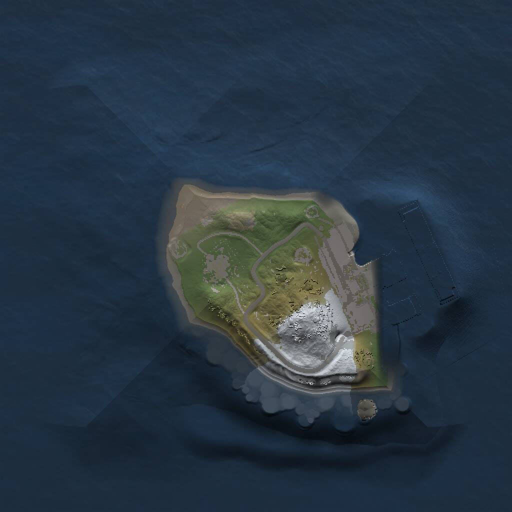 Rust Map: Procedural Map, Size: 1000, Seed: 483725743, 2 Monuments