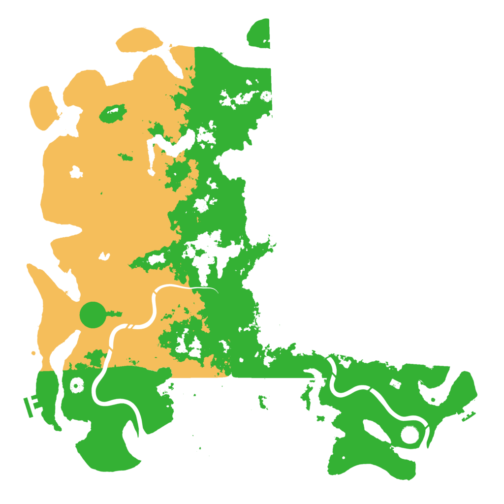 Biome Rust Map: Procedural Map, Size: 5000, Seed: 880800