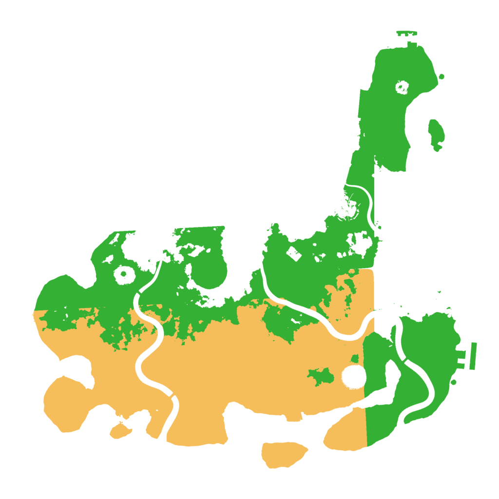 Biome Rust Map: Procedural Map, Size: 3700, Seed: 5867271