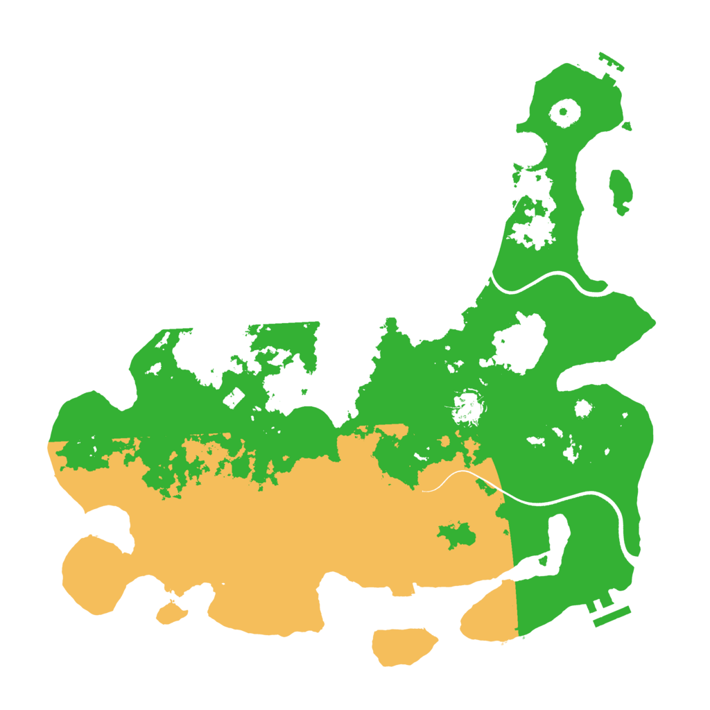 Biome Rust Map: Procedural Map, Size: 3700, Seed: 5867271