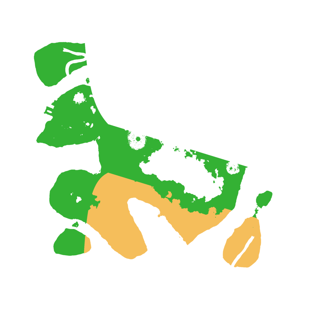 Biome Rust Map: Procedural Map, Size: 2500, Seed: 10131221