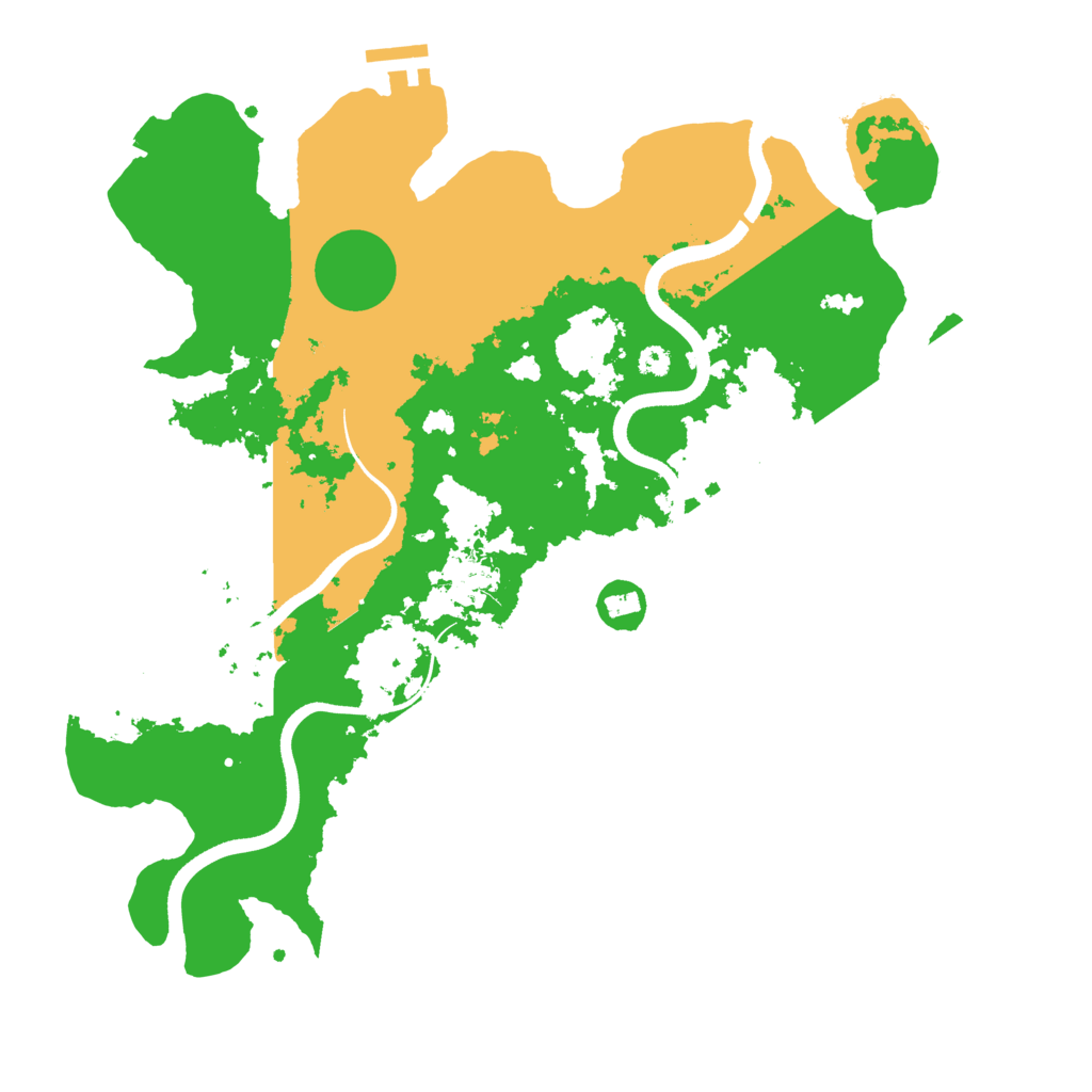 Biome Rust Map: Procedural Map, Size: 3550, Seed: 962438