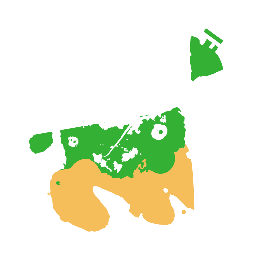 Biome Rust Map: Procedural Map, Size: 2500, Seed: 434141