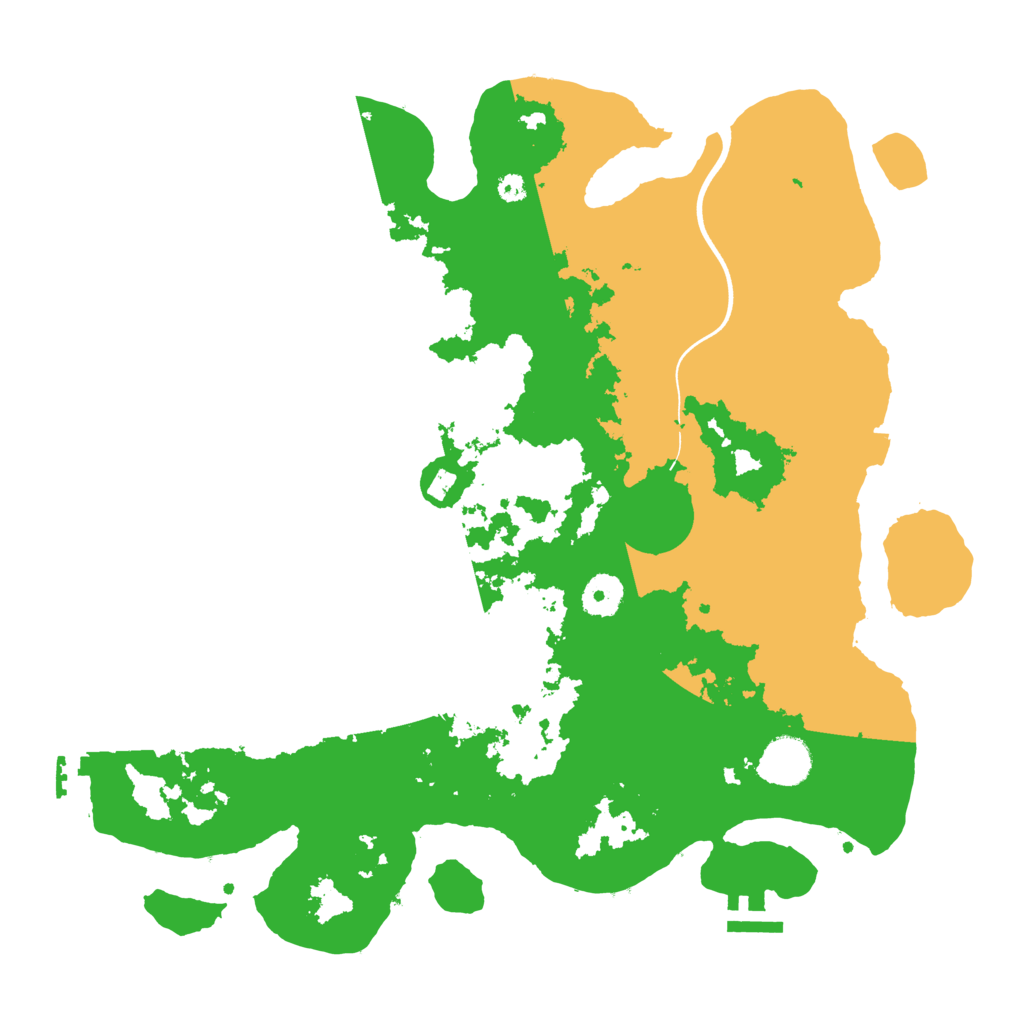 Biome Rust Map: Procedural Map, Size: 3700, Seed: 884552789