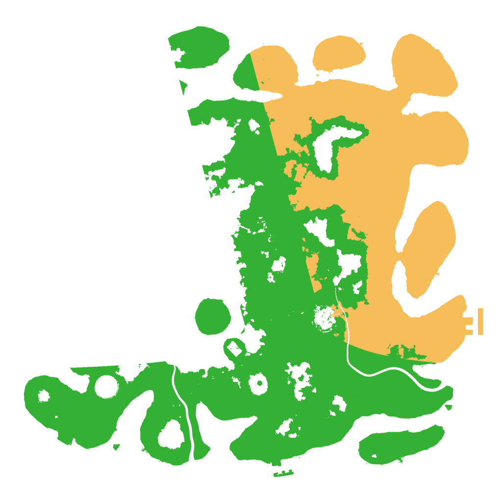 Biome Rust Map: Procedural Map, Size: 3800, Seed: 26665679