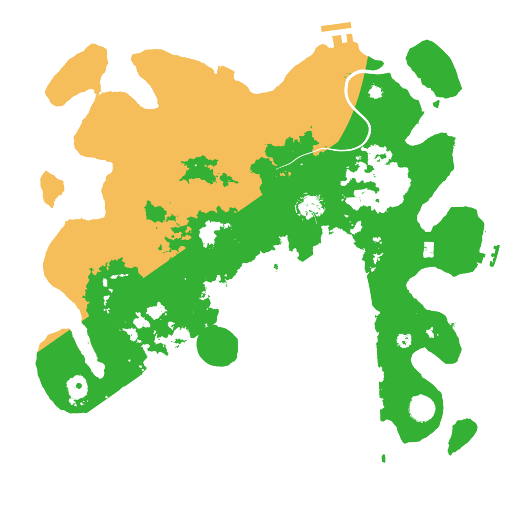Biome Rust Map: Procedural Map, Size: 3500, Seed: 593717979