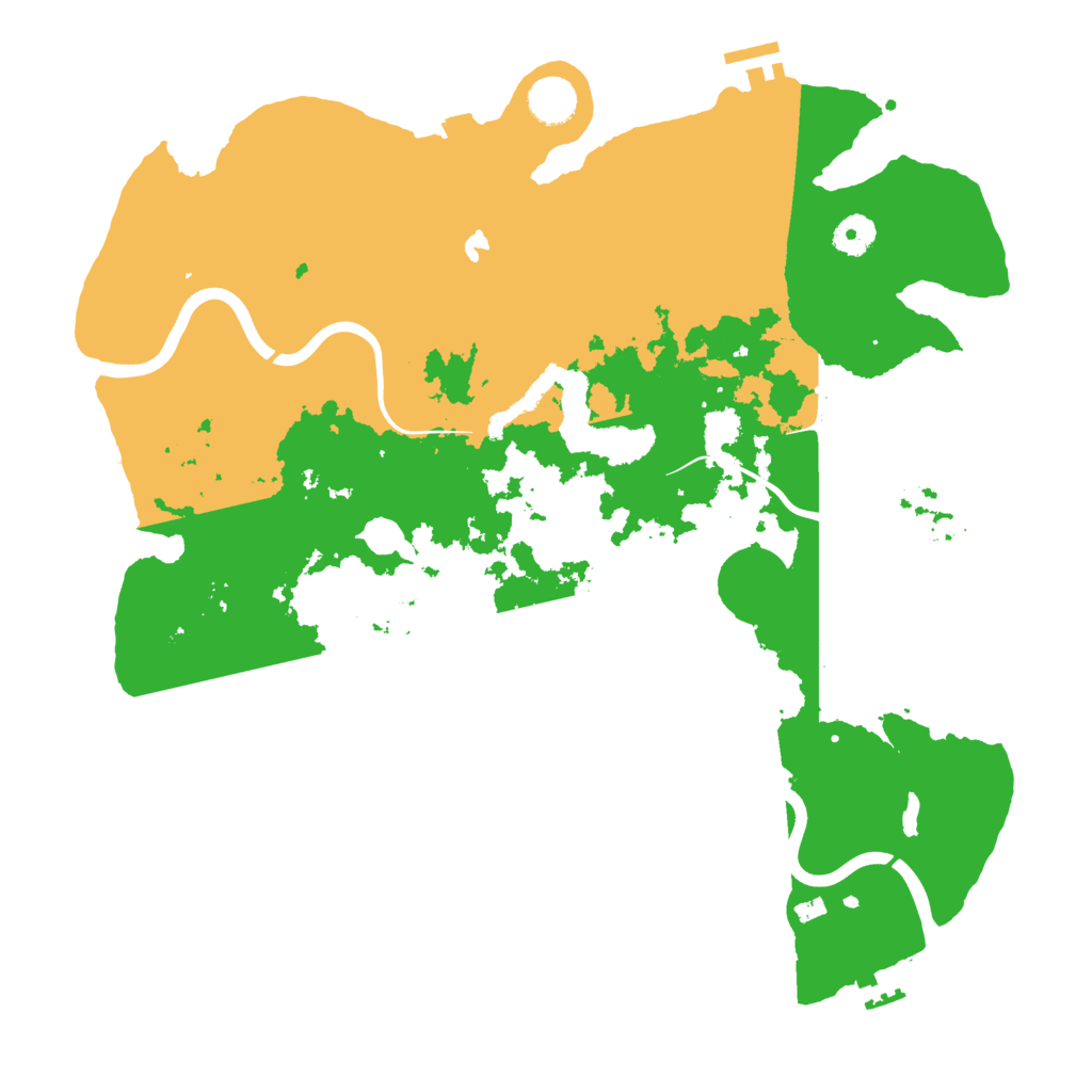 Biome Rust Map: Procedural Map, Size: 4000, Seed: 55588822