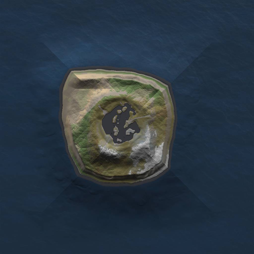 Rust Map: Barren, Size: 1000, Seed: 1017, 3 Monuments