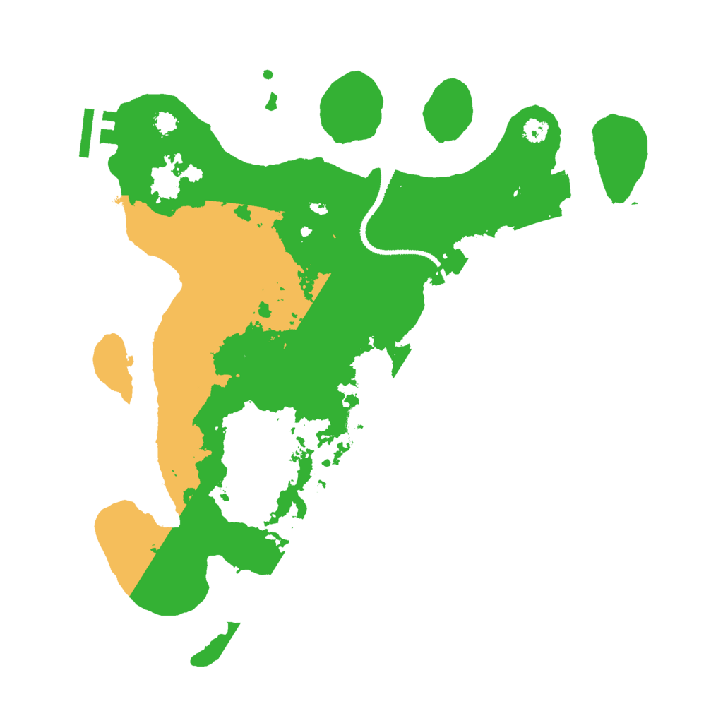 Biome Rust Map: Procedural Map, Size: 3000, Seed: 843409