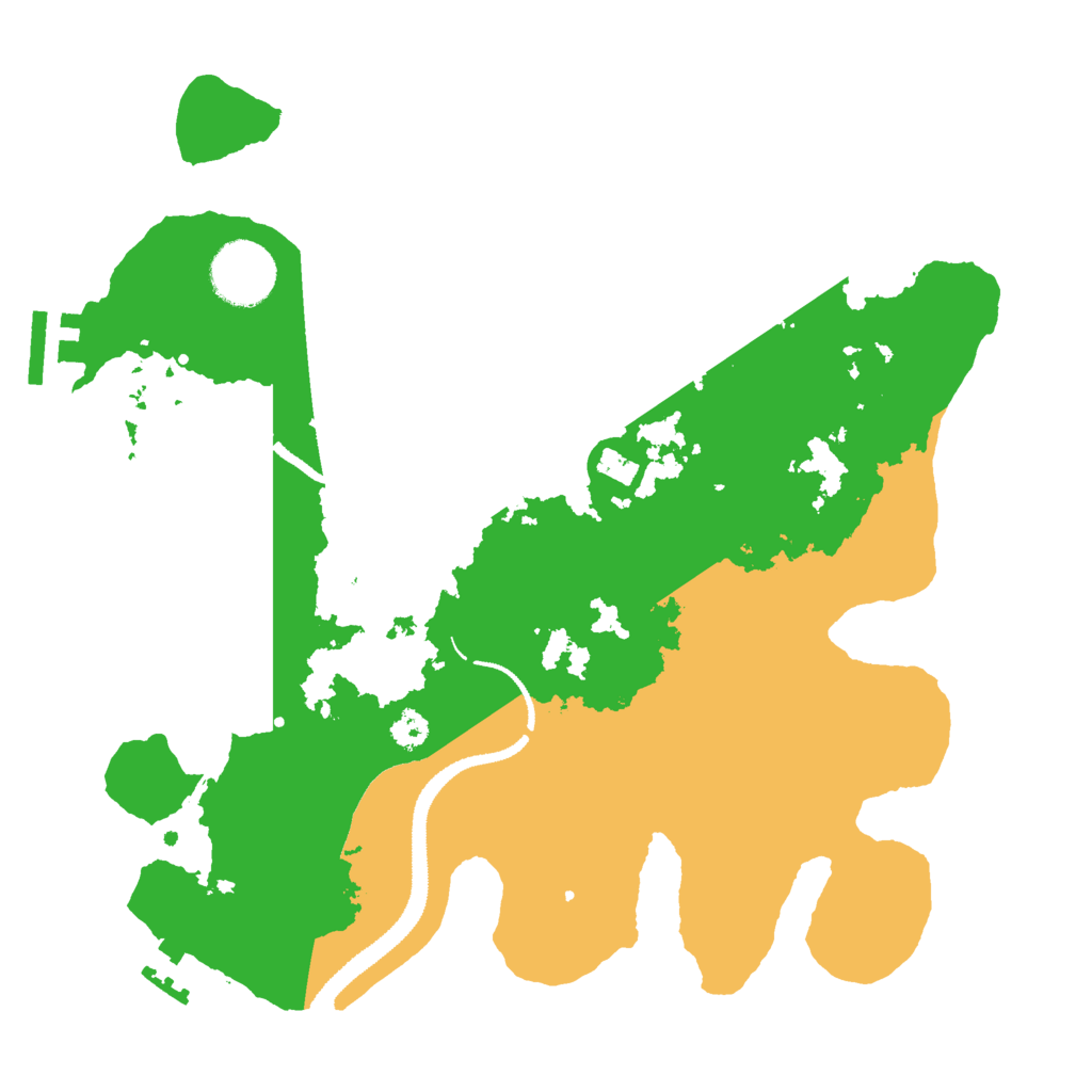 Biome Rust Map: Procedural Map, Size: 3000, Seed: 532854