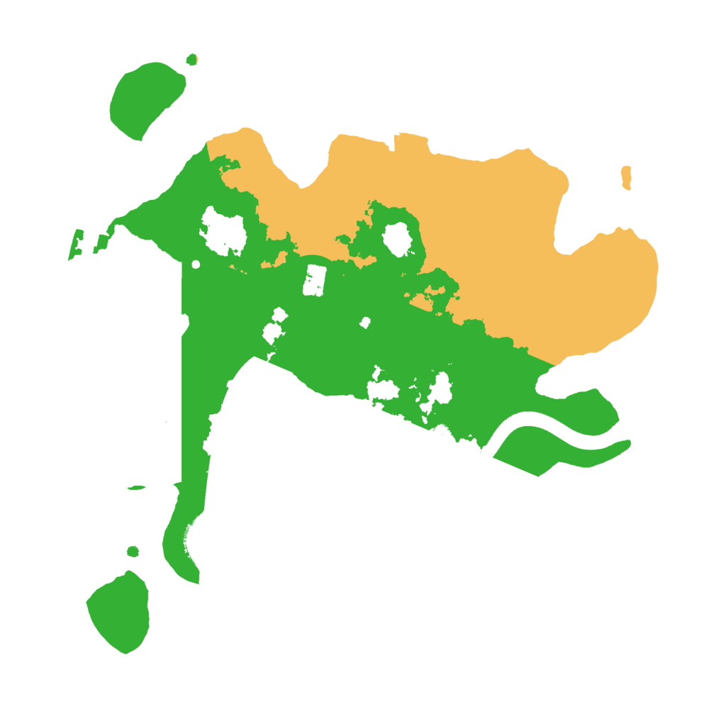Biome Rust Map: Procedural Map, Size: 2500, Seed: 265922245