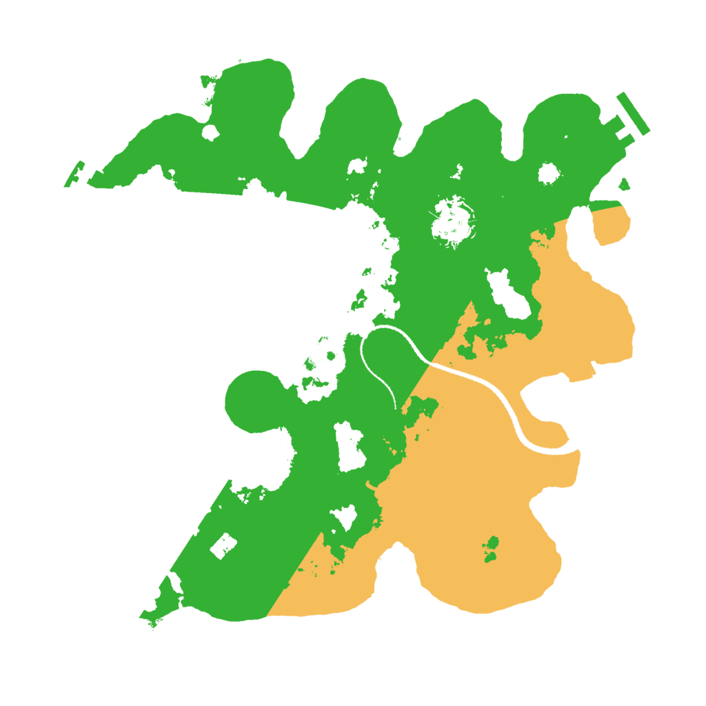 Biome Rust Map: Procedural Map, Size: 3000, Seed: 93711381