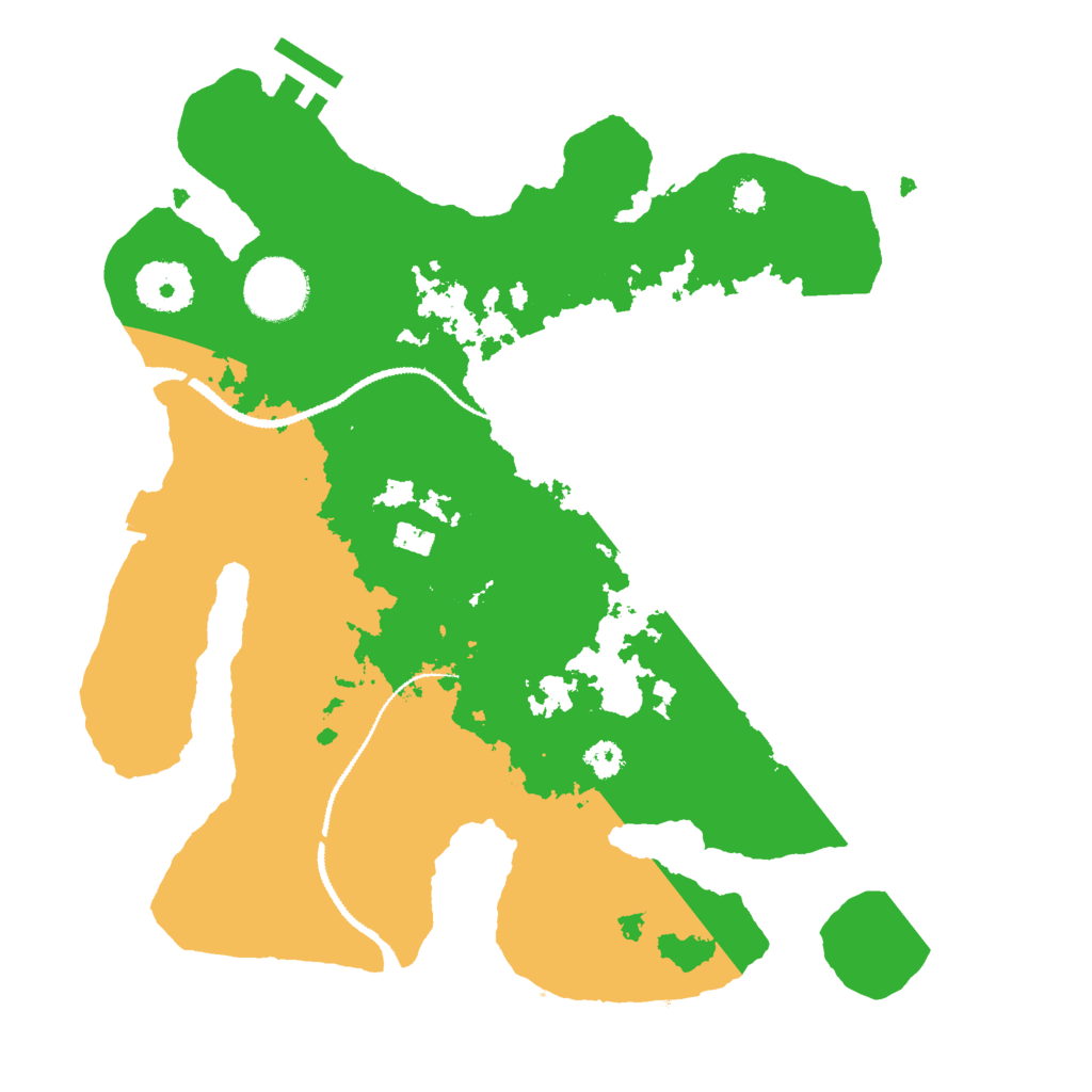 Biome Rust Map: Procedural Map, Size: 3000, Seed: 627453