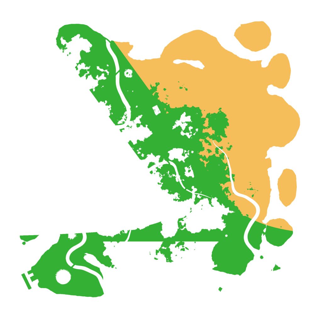 Biome Rust Map: Procedural Map, Size: 3850, Seed: 9997465