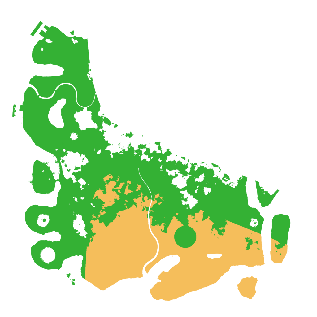 Biome Rust Map: Procedural Map, Size: 3800, Seed: 606016211