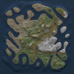 Thumbnail Rust Map: Procedural Map, Size: 4000, Seed: 662334, 15 Monuments