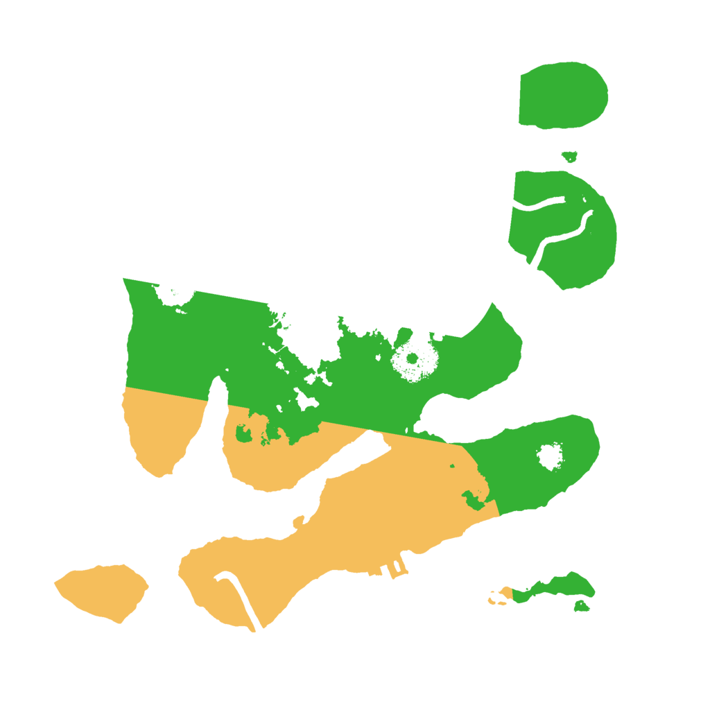 Biome Rust Map: Procedural Map, Size: 2500, Seed: 23107