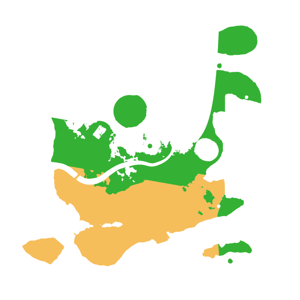 Biome Rust Map: Procedural Map, Size: 2500, Seed: 23107