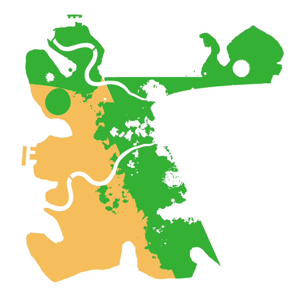 Biome Rust Map: Procedural Map, Size: 3200, Seed: 815509195