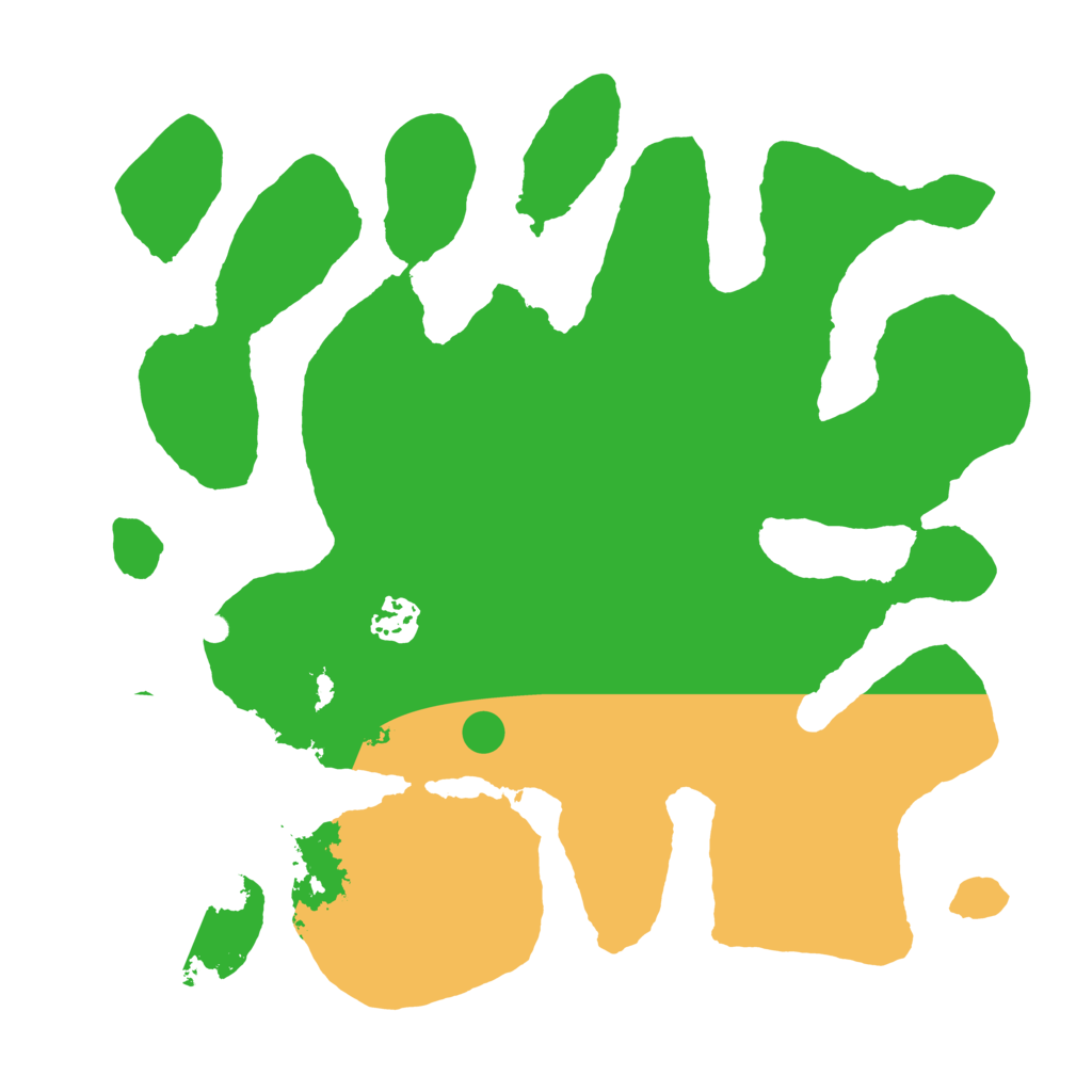 Biome Rust Map: Barren, Size: 3400, Seed: 12345