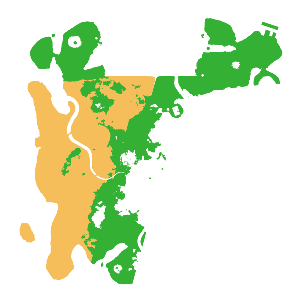 Biome Rust Map: Procedural Map, Size: 3600, Seed: 1261349916