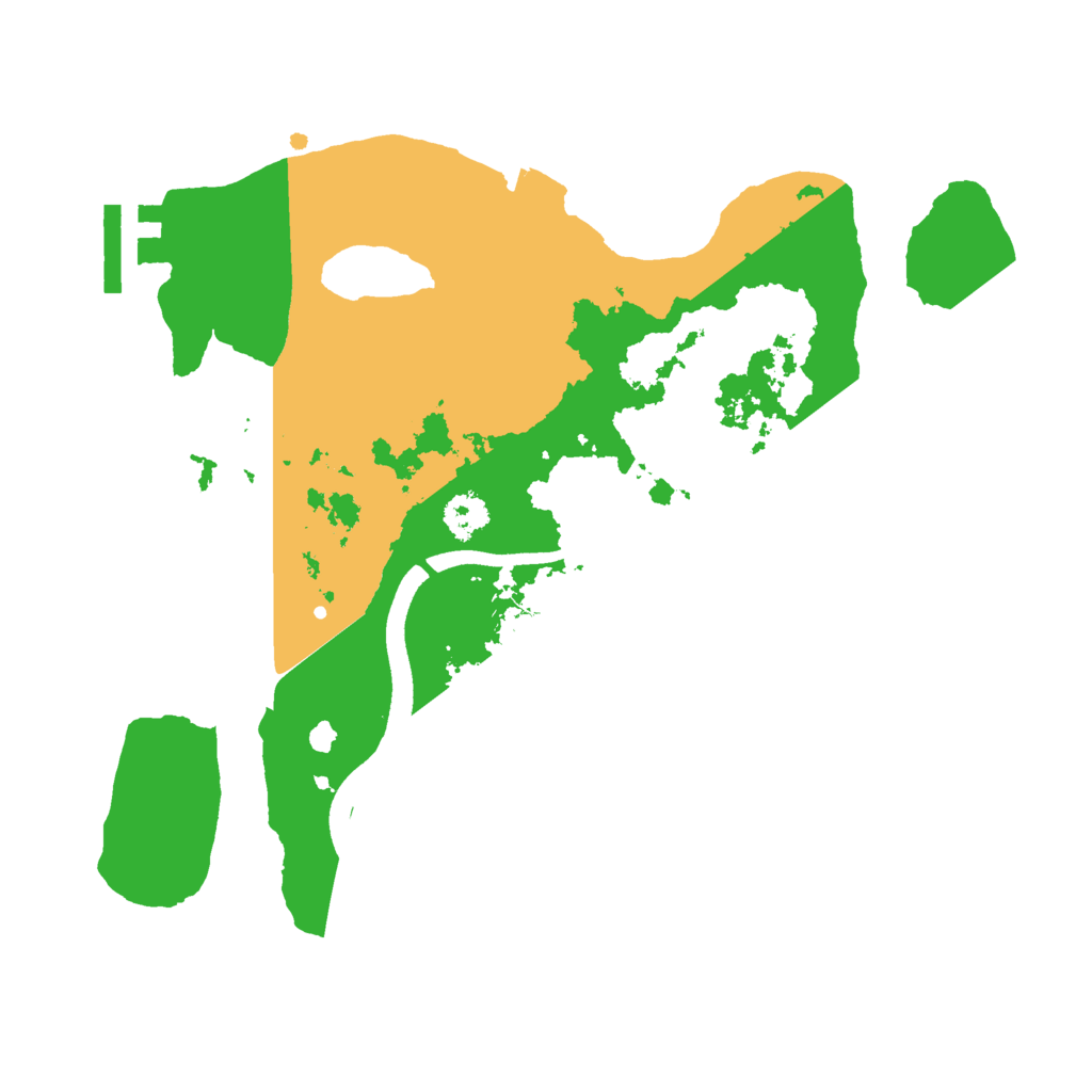 Biome Rust Map: Procedural Map, Size: 2500, Seed: 1294846810