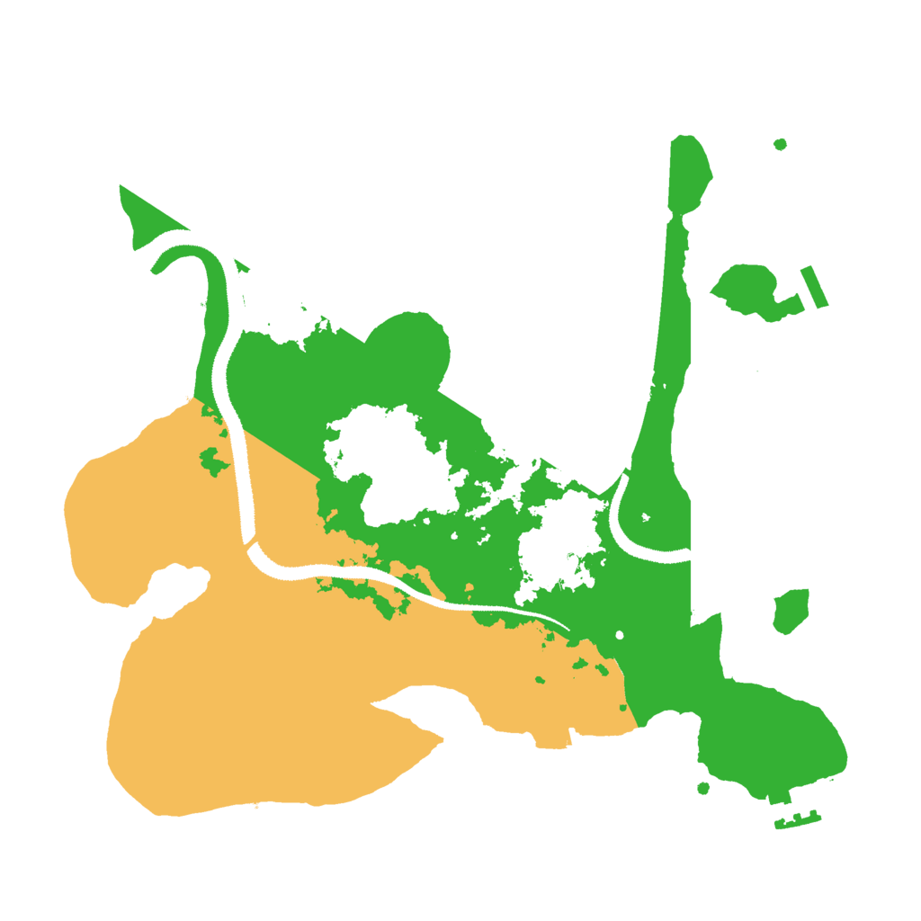 Biome Rust Map: Procedural Map, Size: 3000, Seed: 94607507