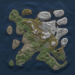 Thumbnail Rust Map: Procedural Map, Size: 3500, Seed: 4800, 13 Monuments