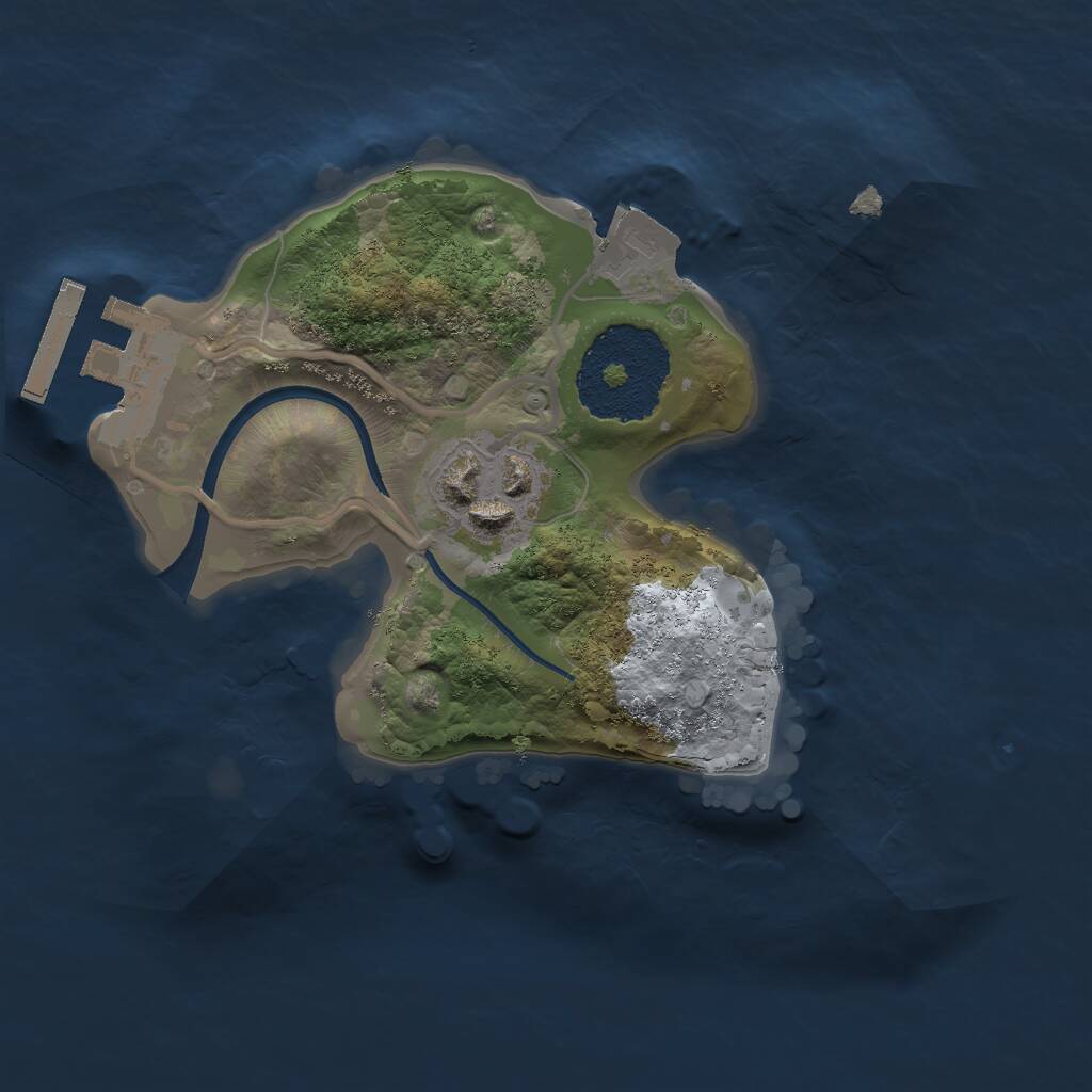Rust Map: Procedural Map, Size: 1750, Seed: 451265, 3 Monuments