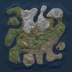 Thumbnail Rust Map: Procedural Map, Size: 3700, Seed: 892450174, 18 Monuments