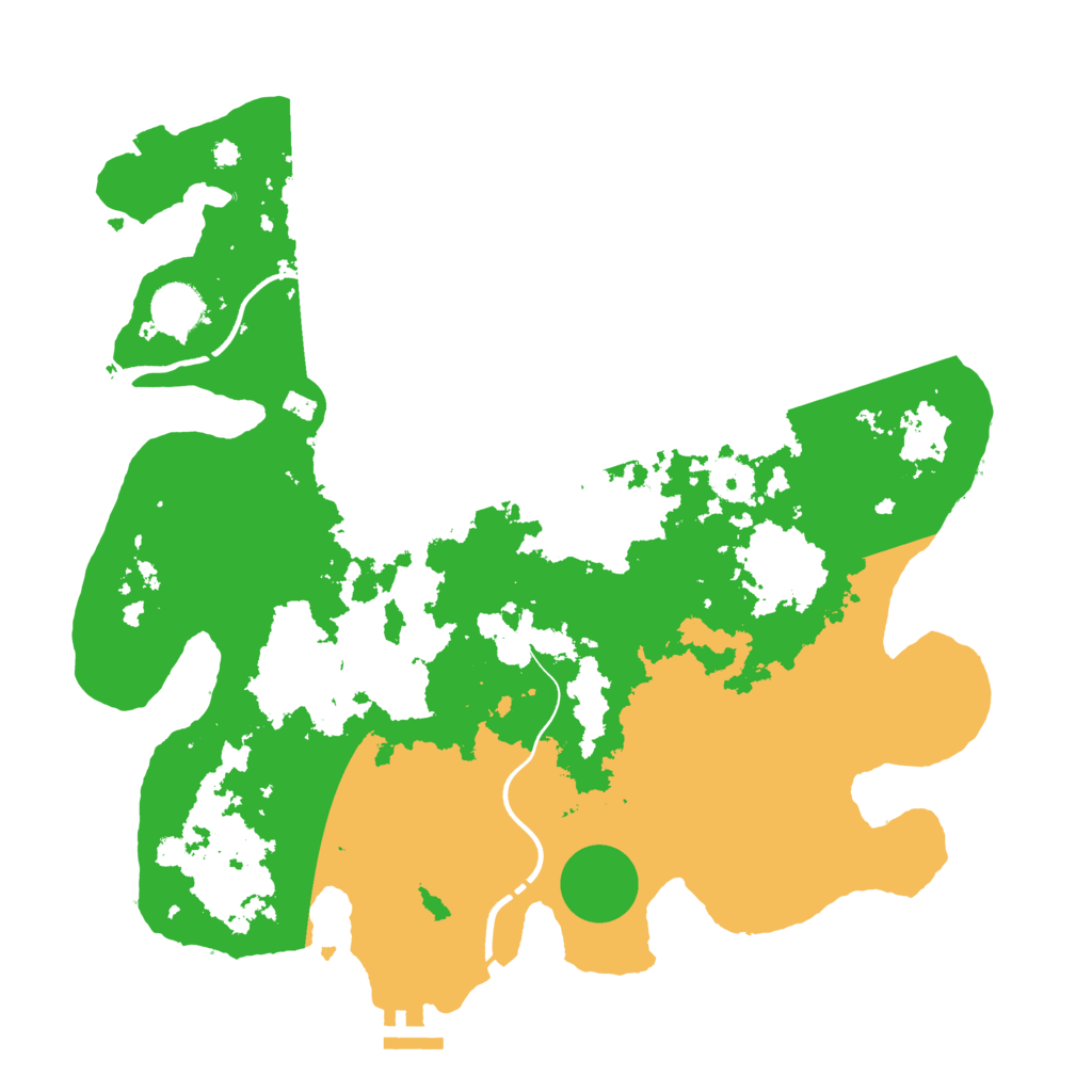 Biome Rust Map: Procedural Map, Size: 3700, Seed: 892450174