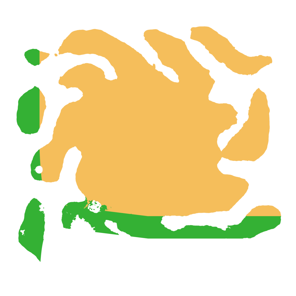 Biome Rust Map: Barren, Size: 3550, Seed: 117264