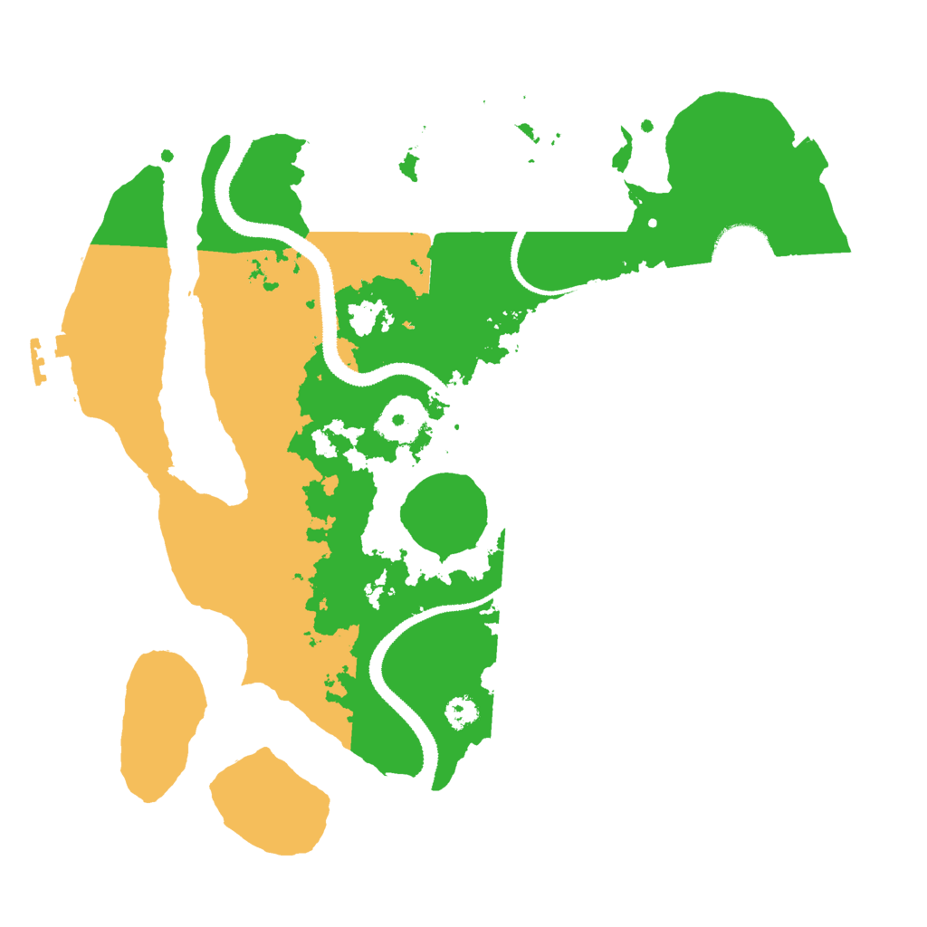 Biome Rust Map: Procedural Map, Size: 3000, Seed: 83821758