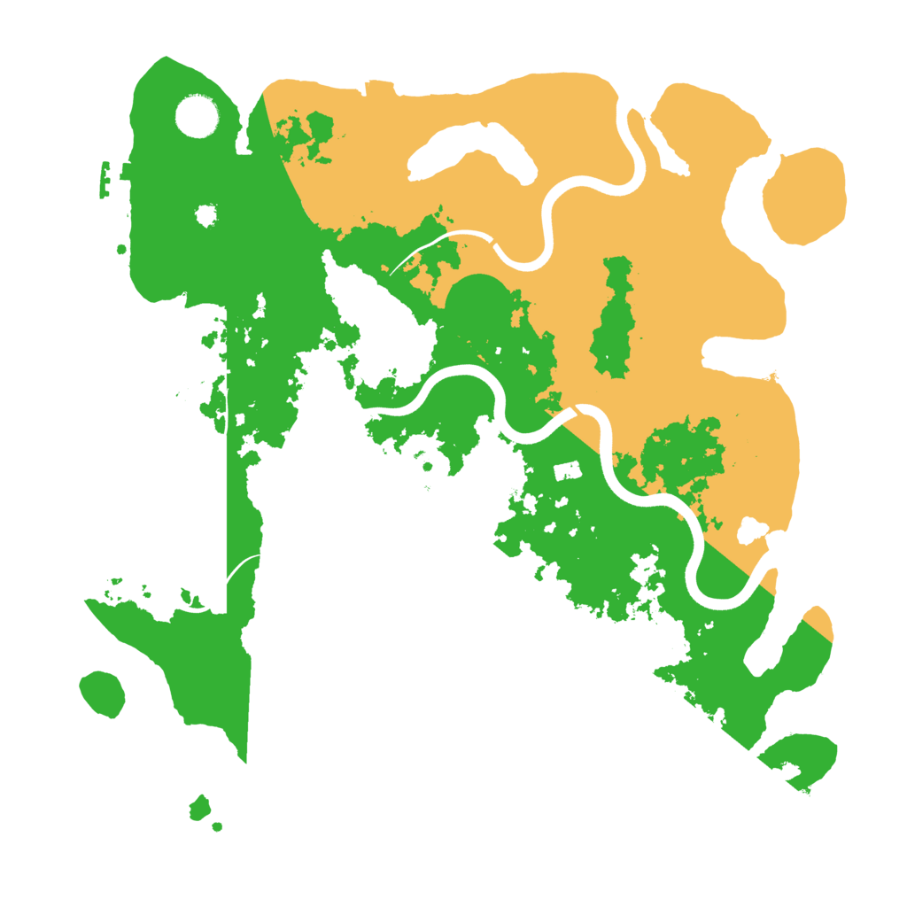 Biome Rust Map: Procedural Map, Size: 3700, Seed: 96520950