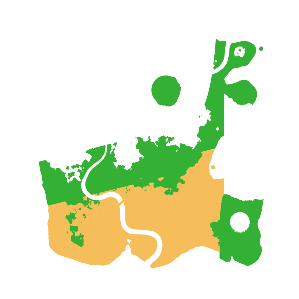 Biome Rust Map: Procedural Map, Size: 2800, Seed: 1234567897